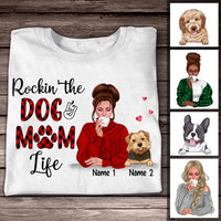 Personalized Dog Mom T Shirt SB291 30O47 thumb 1