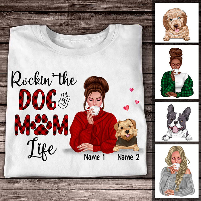 Personalized Dog Mom T Shirt SB291 30O47 1