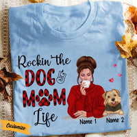 Personalized Dog Mom T Shirt SB291 30O47 thumb 1