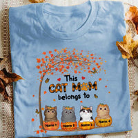 Personalized Cat Mom Fall Halloween T Shirt SB291 85O57 thumb 1