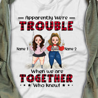 Personalized Friends Trouble Together T Shirt SB292 30O36 thumb 1