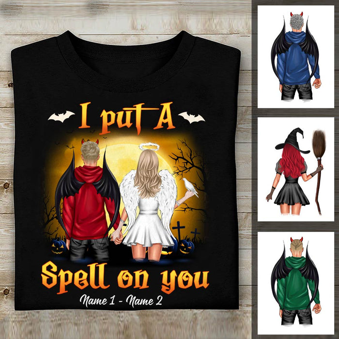 Personalized Put A Spell On You Halloween Couple T Shirt SB293 23O47 1