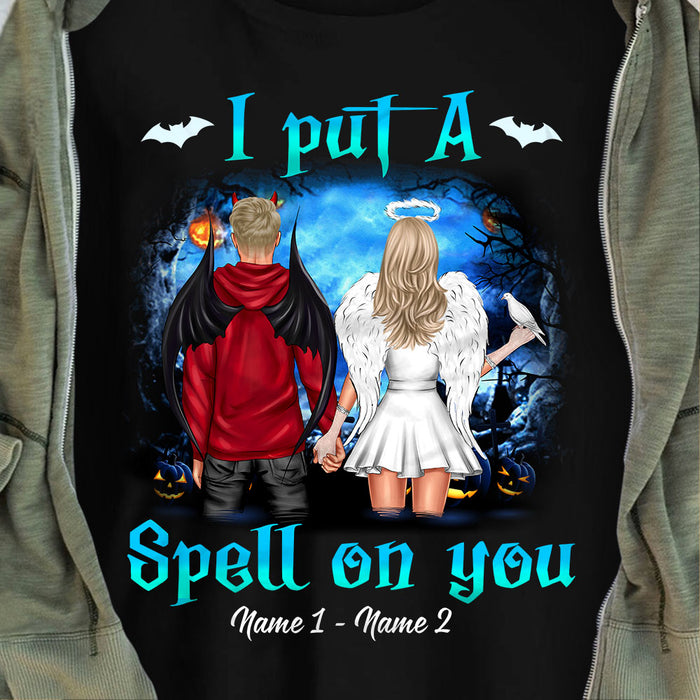 Personalized Put A Spell On You Halloween Couple T Shirt SB293 23O47 1