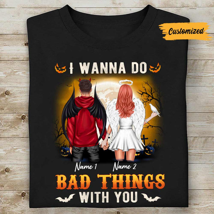 Personalized With You Halloween Couple T Shirt SB293 23O57 1