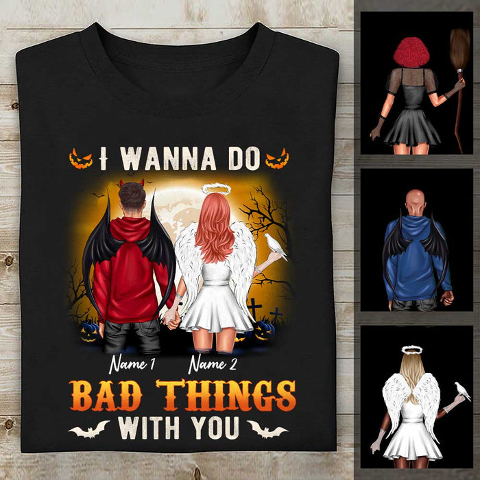 Personalized With You Halloween Couple T Shirt SB293 23O57 1