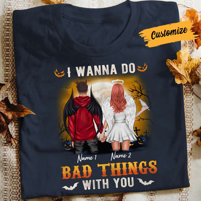 Personalized With You Halloween Couple T Shirt SB293 23O57 1