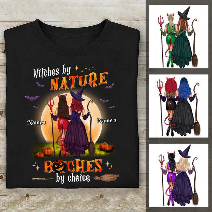 Personalized Witch Sisters Halloween T Shirt SB291 95O36 1