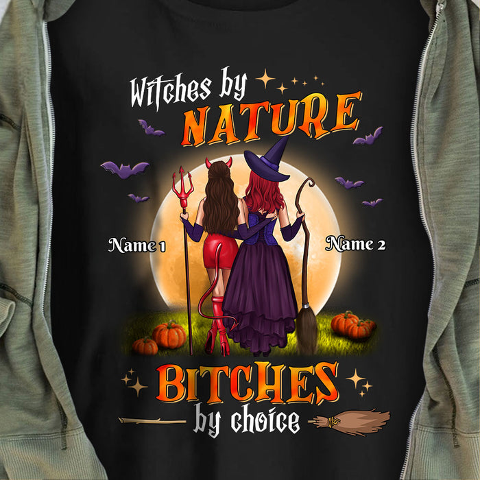 Personalized Witch Sisters Halloween T Shirt SB291 95O36 1