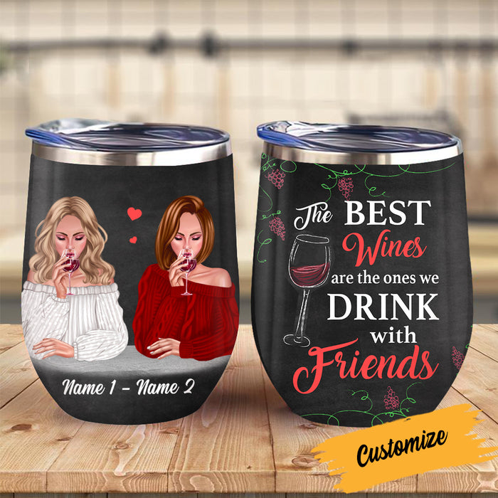 Personalized Drinking Friends Wine Tumbler SB292 95O34 1