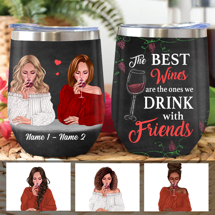 Personalized Drinking Friends Wine Tumbler SB292 95O34 1