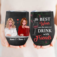 Personalized Drinking Friends Wine Tumbler SB292 95O34 thumb 1