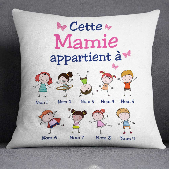 Personalized Papy Mamie French Grandma Grandpa Belongs Pillow SB174 81O34 1