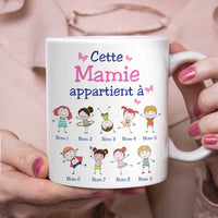 Personalized Papy Mamie French Grandma Grandpa Belongs Mug SB174 81O34 thumb 1