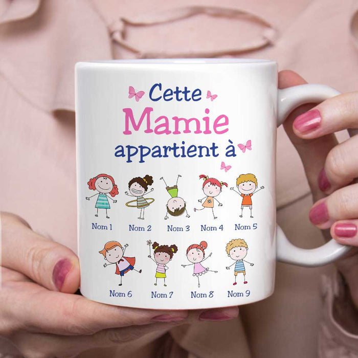 Mamie Gift, Keychain Mamie, Cadeau Mamie, French Grandma Keychain