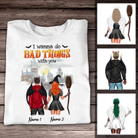 Personalized Fall Halloween Couple T Shirt SB303 24O57 thumb 1