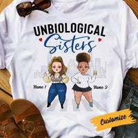 Personalized Friends Unbiological Sisters T Shirt SB301 87O53 thumb 1