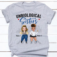 Personalized Friends Unbiological Sisters T Shirt SB301 87O53 thumb 1