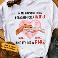 Personalized Dog Paw T Shirt SB302 81O36 thumb 1