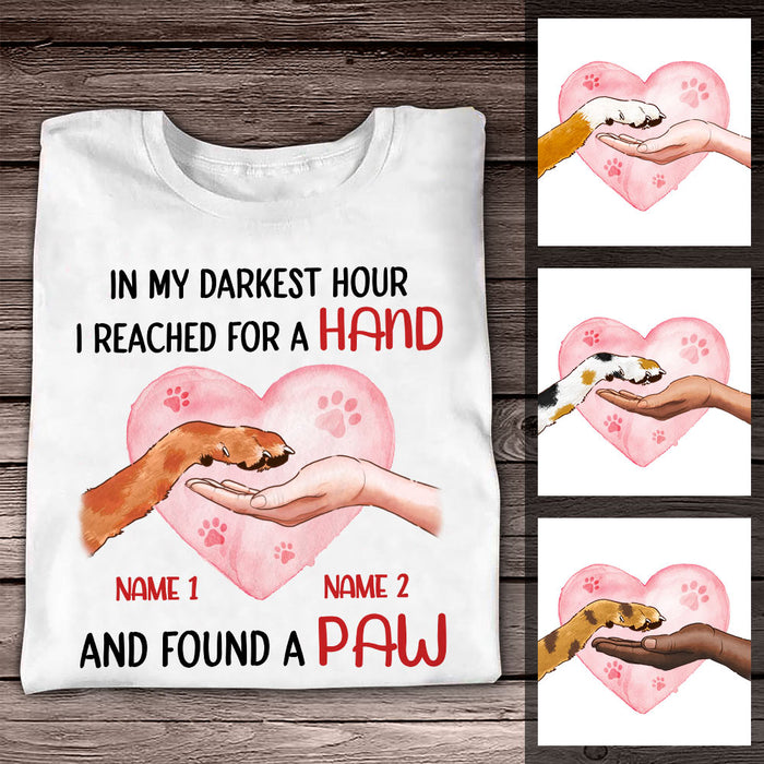 Personalized Dog Paw T Shirt SB302 81O36 1