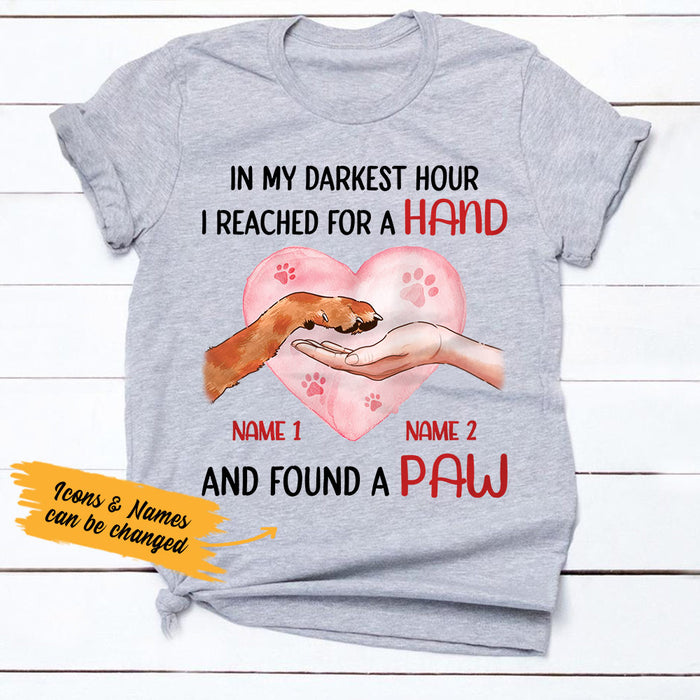 Personalized Dog Paw T Shirt SB302 81O36 1