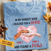 Personalized Dog Paw T Shirt SB302 81O36 thumb 1