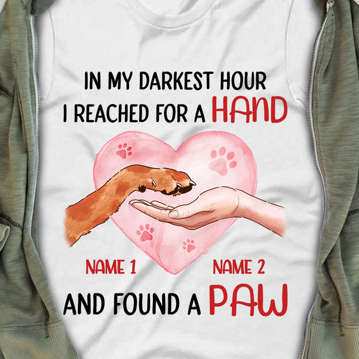 Personalized Dog Paw T Shirt SB302 81O36 1