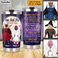 Personalized Halloween Couple Steel Tumbler SB301 24O34 thumb 1