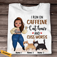 Personalized Cat Mom Coffee T Shirt SB301 95O47 thumb 1
