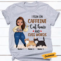 Personalized Cat Mom Coffee T Shirt SB301 95O47 thumb 1