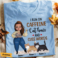 Personalized Cat Mom Coffee T Shirt SB301 95O47 thumb 1