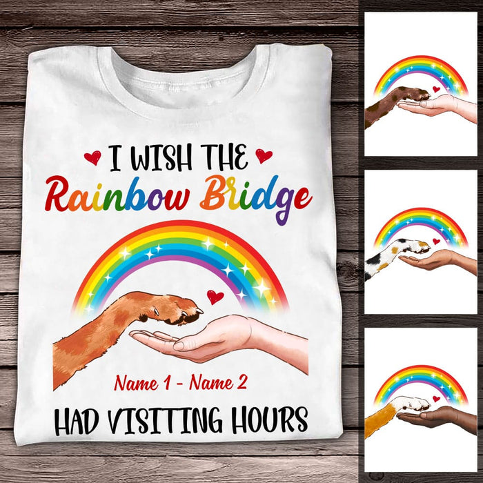 Personalized Dog Memo Rainbow Bridge T Shirt OB12 26O53 1