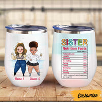 Personalized Sisters Friends Wine Tumbler SB302 24O57 thumb 1