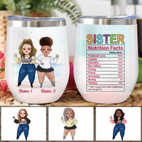Personalized Sisters Friends Wine Tumbler SB302 24O57 thumb 1