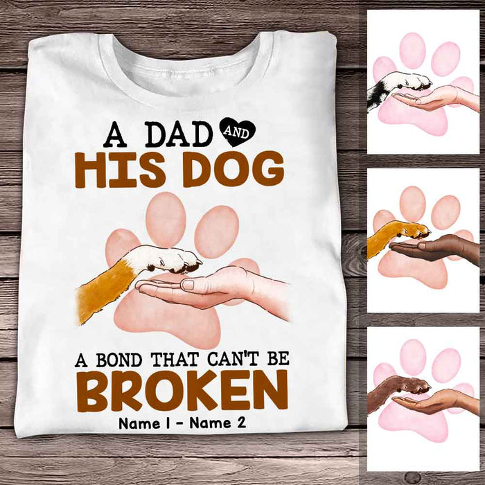 Personalized Dog Mom Dad Bonding T Shirt OB12 95O58 1