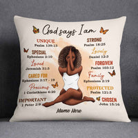 Personalized Daughter God Says I Am Pillow OB12 30O58 thumb 1