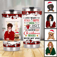 Personalized Dog Christmas Steel Tumbler OB14 30O47 thumb 1