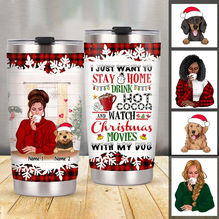 Personalized Dog Christmas Steel Tumbler OB14 30O47 1