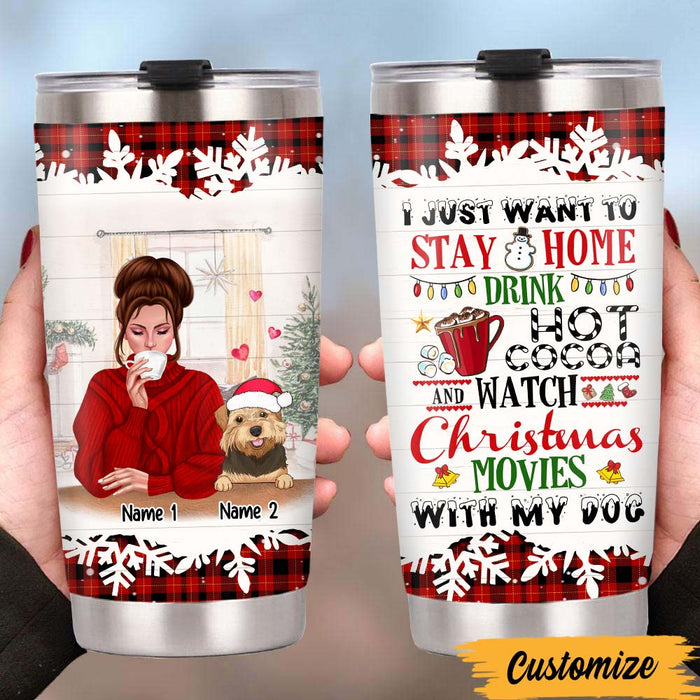Personalized Dog Christmas Steel Tumbler OB14 30O47 1