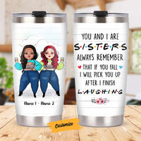 Personalized Friends Sisters Steel Tumbler OB14 30O58 thumb 1