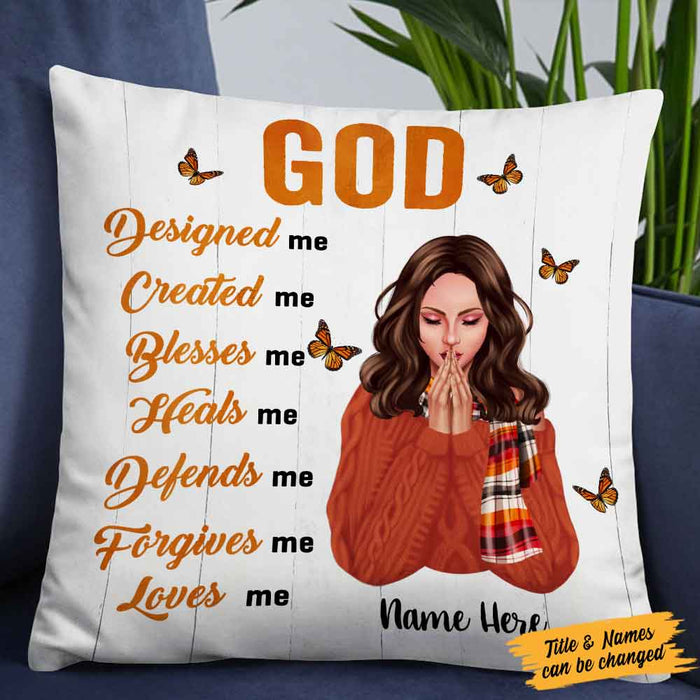 Personalized God And Me Pillow OB21 30O58 (Insert Included) 1