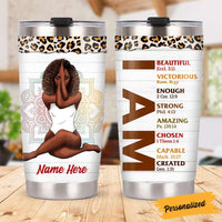 Personalized God I Am Steel Tumbler OB21 87O57 thumb 1