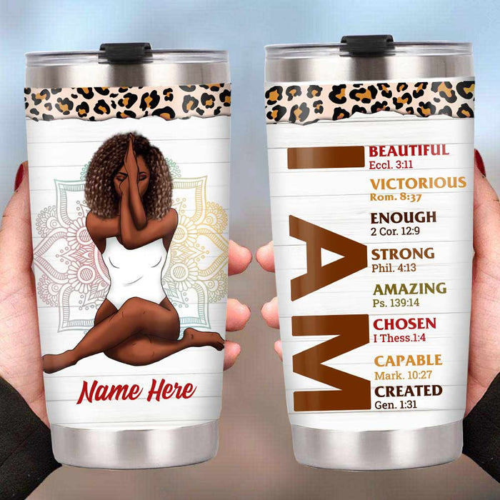 Personalized God I Am Steel Tumbler OB21 87O57 1