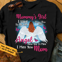 Personalized Memo Mom Dad Girl Angel T Shirt OB21 95O36 thumb 1