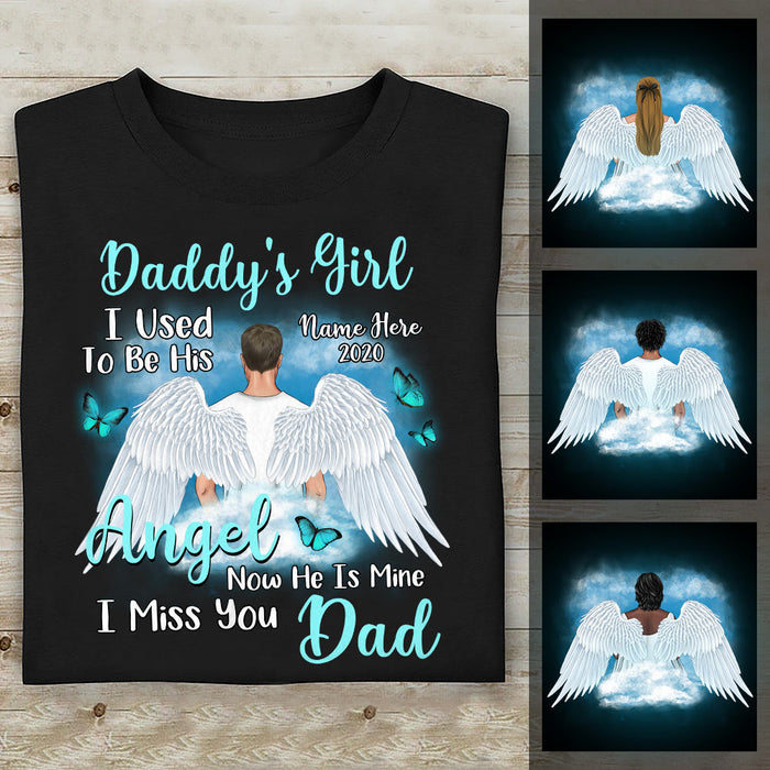 Personalized Memo Mom Dad Girl Angel T Shirt OB21 95O36 1