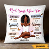Personalized BWA God Says Pillow OB42 26O47 (Insert Included) 1