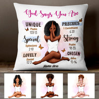Personalized BWA God Says Pillow OB42 26O47 (Insert Included) thumb 1