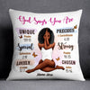 Personalized BWA God Says Pillow OB42 26O47 (Insert Included) 1