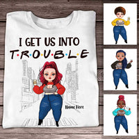 Personalized Friends Couple T Shirt OB54 30O34 thumb 1