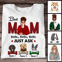 Personalized Dog Mom T Shirt OB55 30O47 thumb 1