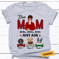 Personalized Dog Mom T Shirt OB55 30O47 thumb 1